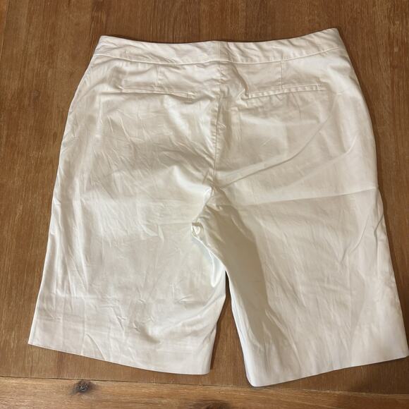 Brooks Brothers Bermuda Shorts Women 10 Country Club White Tennis Prep Lined 9in - Picture 16 of 16